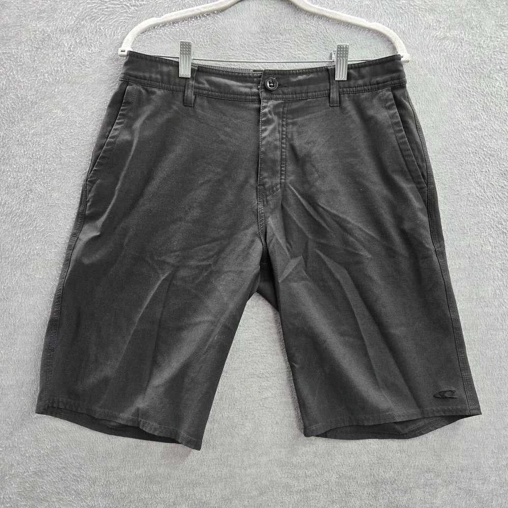ONeill Men Shorts 30 Gray Polyester Blend Elastane Hybrid‎ Casual 11